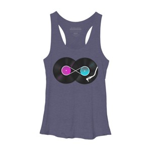 Women's Design By Humans Nonstop Music By clingcling Racerback Tank Top - 1 of 3