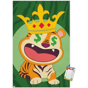 Trends International Tiger with Crown Unframed Wall Poster Prints - 1 of 4
