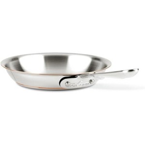 All-Clad Copper Core 5-Ply Stainless Steel Fry Pan 8 Inch Induction Oven Broiler Safe 600F Pots and Pans, Cookware Silver - 1 of 4
