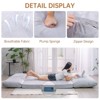 Hooseng Bean Bag Bed, Folding Sofa Bed for Adults with Washable Velvet Cover, 4 in 1 Convertible Floor Sofa Couch for Living Room Bedroom - 4 of 4