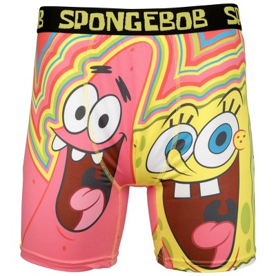 Mens SpongeBob SquarePants and Patrick Big Goofin' Boxer Briefs