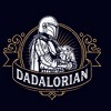 Women's Star Wars: The Mandalorian Grogu and Din Djarin Dadalorian Banner Sketch T-Shirt - 2 of 4