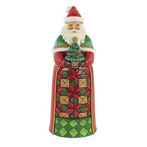 Jim Shore 10.0 Inch Bring Joy To Others Santa Tree Santa Figurines - 1 of 3