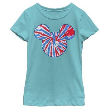 Girl's Disney Mickey and Friends Americana Tie Dye T-Shirt