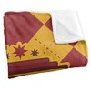 Harry Potter Gryffindor Plaid Sigil Silky Touch Super Soft Throw Blanket 36" x 58" Gryffindor Plaid Sigil - 3 of 4