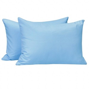 2 Pack Brushed Microfiber Zippered Toddler Pillowcases, Super Soft and Cozy Travel Pillow Cases - NTBAY - 1 of 4