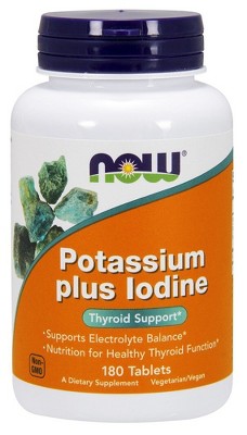 Potassium plus Iodine by Now Foods  -  180 Tablet