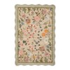 Scalloped Edge Area Rugs for Living Room Bedroom Floral Printed Snake Pattern Washable Rug Soft Non-Slip Low Pile Accent Rug - 4 of 4