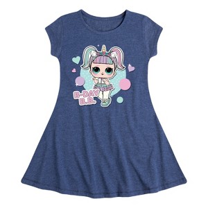 Girls' - LOL Surprise! - B-Day B.B. Besties Celebrate Birthdays Fit & Flair Cap Sleeve Dress - 1 of 2