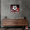 Notoriart Soccer Red Splash Soccer Wall Art Framed - 2 of 4