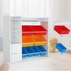 Kids Toy Storage Organizer with 8 Removable Toy Bins, 4-Tier Toy Organizers Kid Bookshelf and Toy Storage for Bedroom - 4 of 4