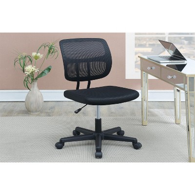 TiramisuBest Black Nylon Mesh Office Chair - Modern, Comfortable, Adjustable, 5 Wheels (1 pc)