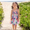 Family Matching Outfits Disney Stitch Tropical Floral Print Smocked Camisole Dresses and Cotton Graphic T-Shirts - 3 of 4