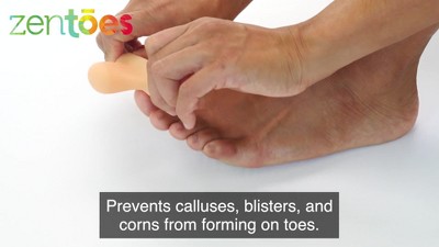 ZenToes Gel Toe Caps Beige L 2pk Target