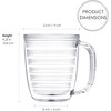 Srenta Insulated Tumblers | Doubled Walled Insulated Cups Made From Tritan Plasti | Works in Dishwasher, Microwave & Freezer | 4 Pack - 3 of 4