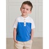 RuggedButts Toddler Boys Short Sleeve Knit Henley - 3 of 4