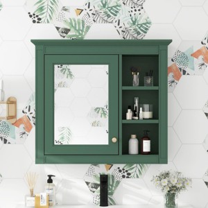 Surface Mount Medicine Cabinet,Vanity Mirror Cabinet,Bathroom Vanities And Medicine Cabinets,One Sink Bathroom Vanity,Shaving Cabinet-The Pop Home - 1 of 4