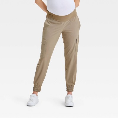 High-Rise Woven Maternity Joggers - Isabel Maternity by Ingrid & Isabel™