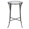 Uttermost Adhira Iron & Tempered Glass Accent Table – Contemporary 24" Tall - 4 of 4