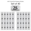 Big Dot of Happiness We Still Do - 25th Wedding Anniversary - Mini Candy Bar Wrapper Stickers - Anniversary Party Small Favors - 40 Count - 3 of 4