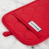 KITCHENAID Quilted Cotton Terry Cloth Oven Mitt, Pot Holder, Kitchen Towel 4-Pack Set, Silicone Grip, Passion Red, 16"x26", 7"x13" & 7"x10" - 4 of 4