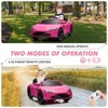 12V Ride on Sports Car for Kids, Licensed Aston Martin Battery Powered Car Toddles, Ride on Toy with RC, Horn, Soft Start - 3 of 4
