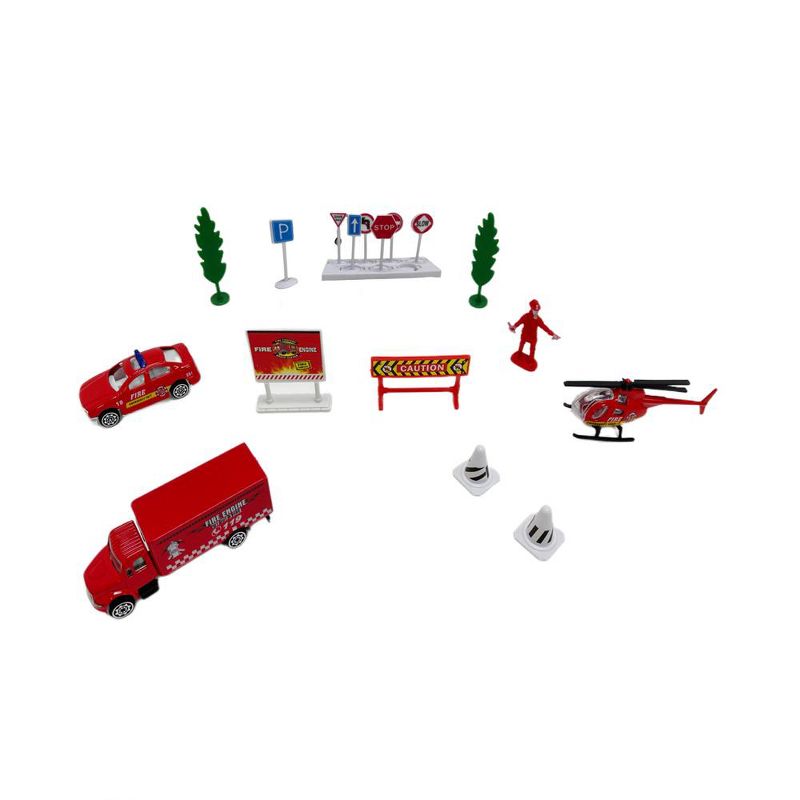 BIG DADDY TRUCKS - City Fire Truck Rescue Team Vehicles & Accessories, 5 of 7