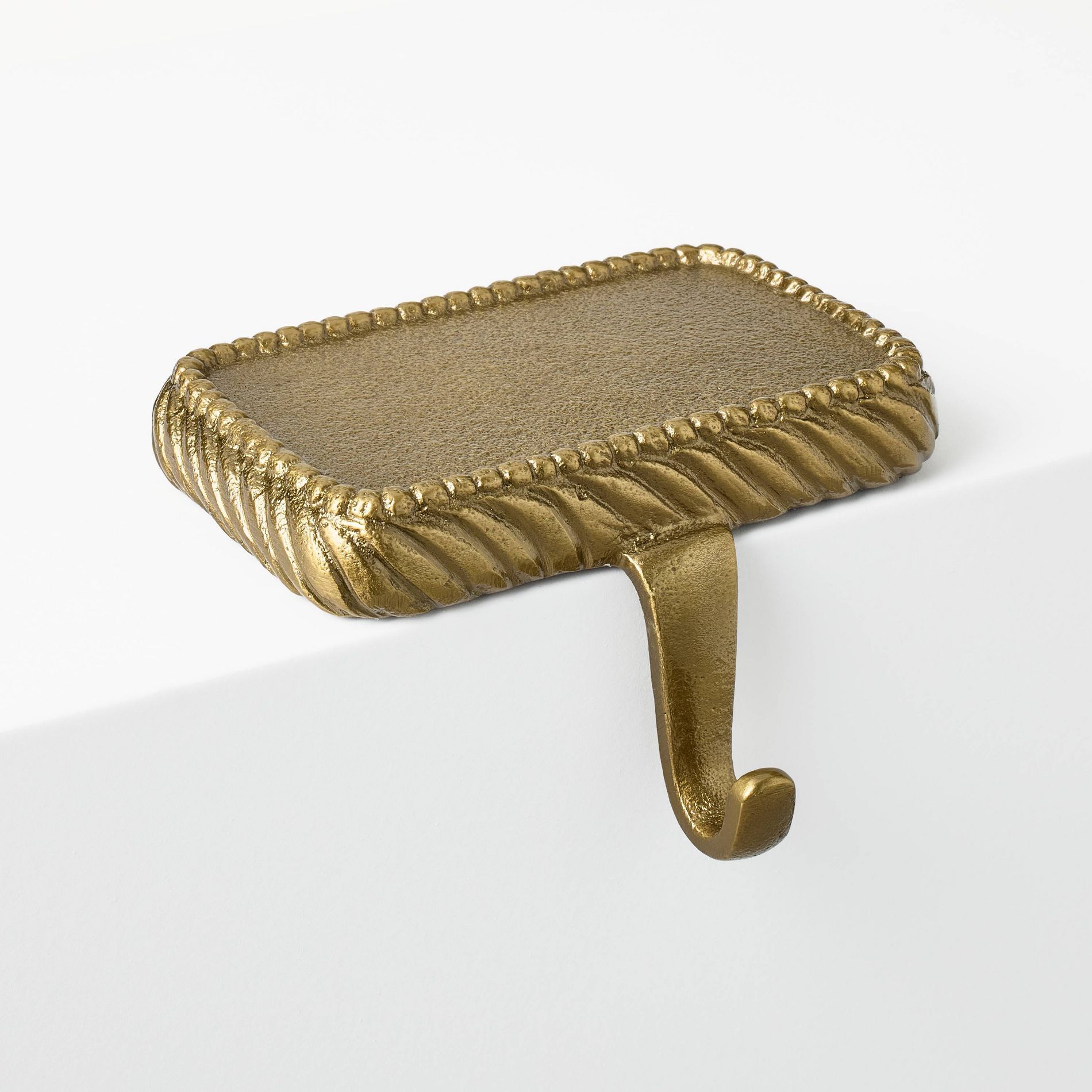 Brass Braided Edge Stocking Holder - Threshold™ designed with Studio McGee