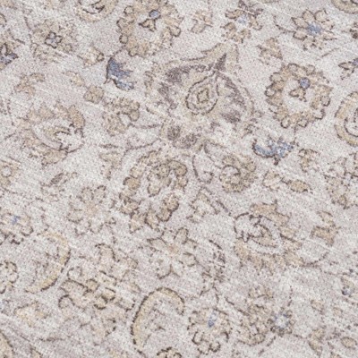 Hauteloom 4' x 6' Blue and Beige Recycled PET Yarn Area Rug