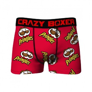 Mens Crazy Boxers Pringles Logo All Over Boxer Briefs - 1 of 3