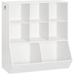 MaseiKar Kids Bookshelf, Toy Storage Cabinet, Kids Toy Organizer 8 Cubicles, Bookcase Footboard, Bookshelf for Kids, for Playroom, Bedroom, and School - 1 of 4
