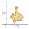Black Bow Jewelry 14k Yellow Gold Plated Sterling Silver New Hampshire Wildcats NCAA Small Pendant - 2 of 3