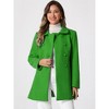INSPIRE CHIC Women's Christmas Peter Pan Collar Double Breasted Long Trench Winter Pea Coat - 2 of 4