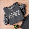 Simply Sage Market Embroidered Aunt Outline Lightweight Garment Dyed Sweatshirt - 3 of 4