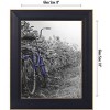 Americanflat Picture Frame in Black with Gold Trim and Lead Free Polished Glass for Wall and Tabletop - 8" x 10" - Pack of 2 - 2 of 4