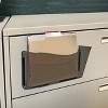 Azar Displays Dark Gray/Smoke Plastic Wall Mount File Holder with Magnets, 4-Pack - 4 of 4