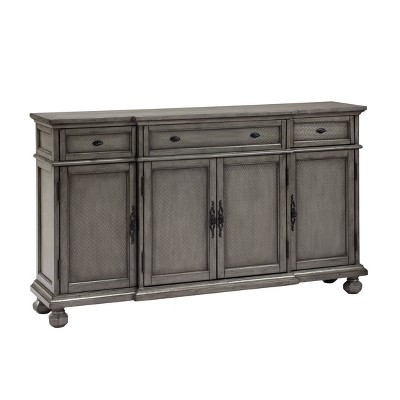 Kino 3 Drawer and 4 Door Sideboard Gray - Treasure Trove Accents