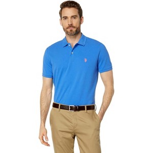 U.S. Polo Assn. Men's Classic Polo Shirt, Two-Button Closure Pique Polo Shirt, Summer Fashion Golf Shirt - 1 of 3