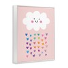 Stupell Industries Happy Cloud with Rainbow Hearts Framed Giclee Art, White, 24" x 30" - 2 of 4