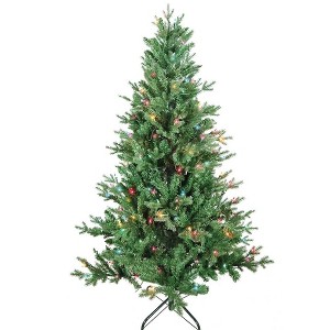 Kurt S. Adler 5' Pre-Lit Multicolor Incandescent Jackson Pine Tree - 1 of 2
