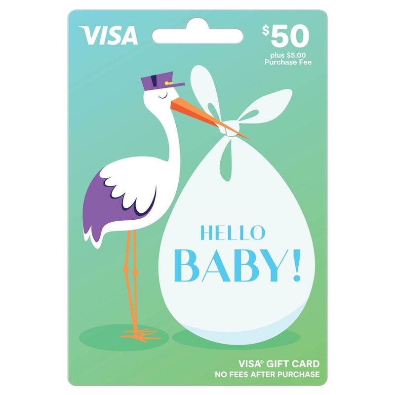 Visa New Baby Gift Card - $50 + $5 Fee, 1 of 3