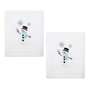 Avanti Snowman 2-Pack Hand Towel Set - 1 of 3