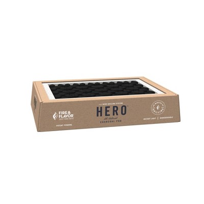2pk HERO Single-use Charcoal Grill Pods - Fire & Flavor