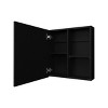 GlasFlength Decorative Wall Mirrors Bathroom Decor Cabinet Accent Mirror Vanity Medicine Cabinet Mirrors for Bathroom Wall, Black, 19.7"*5.7"*21.1" - 4 of 4