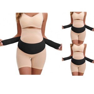 INSPIRE CHIC 3 Packs Women's Maternity Belly Bands-Soft and Breathable Support Band, Adjustable Belt - 1 of 4