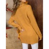 Women's Cowl Neck Asymmetric Wrap Sweater - Main Strip - 4 of 4