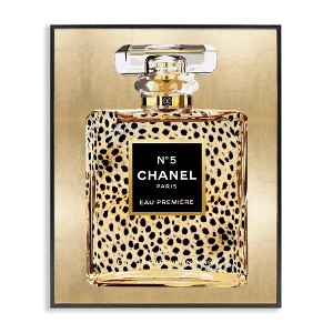 Stupell Industries Cheetah Pattern Perfume Black Framed Giclee Art - 1 of 4
