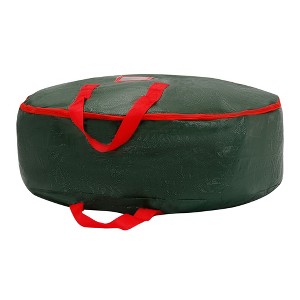 REGALWOVEN Christmas Foldable Round Waterproof Storage Bags with Handles - 1 of 4