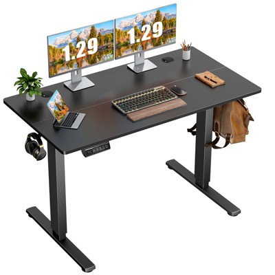 DOMETOUR Height Adjustable Electric Standing Desk, Sit Stand Up Down Computer Table, Ergonomic Memory Desktop Workstation