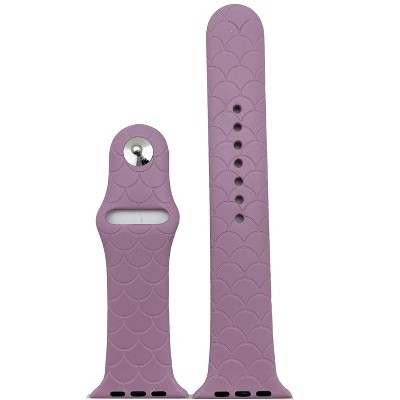 Olivia Pratt Mermaid Engraved Silicone Apple Watch Band